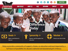 Tablet Screenshot of friendsofkenyanorphans.org